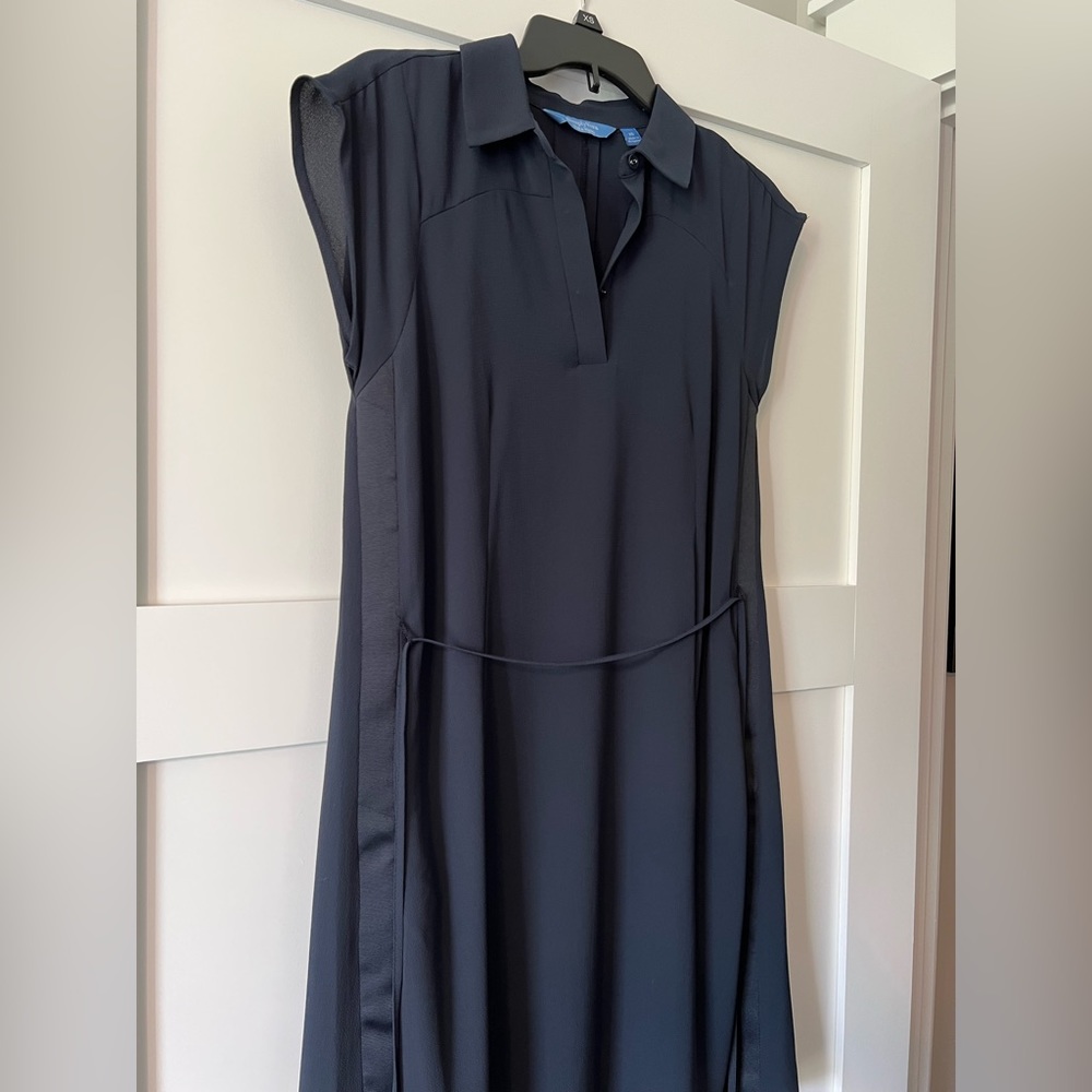 Blue tie dress with cute details by Simply Vera, XS, NWOT